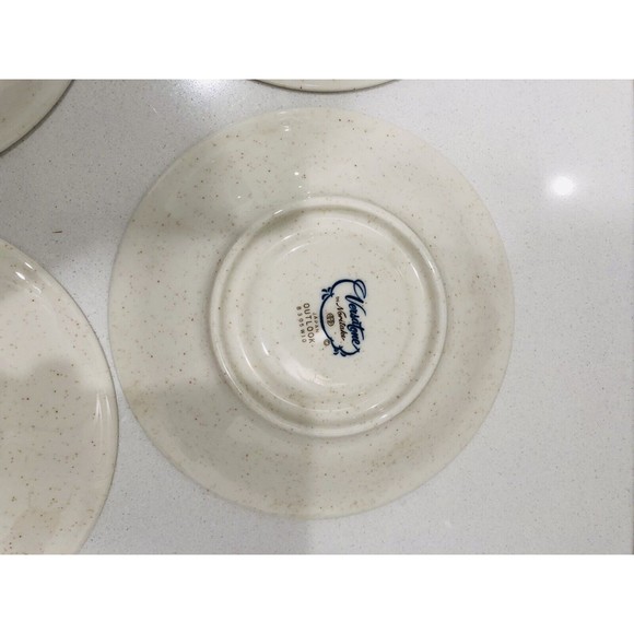 NORITAKE VERSATONE OUTLOOK CHINA B305W10 4 TEA CUPS & SAUCERS - Picture 14 of 16